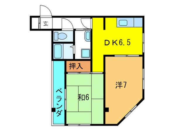 デイブレイク２１０の物件間取画像